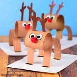 3D Construction Paper Reindeer Craft