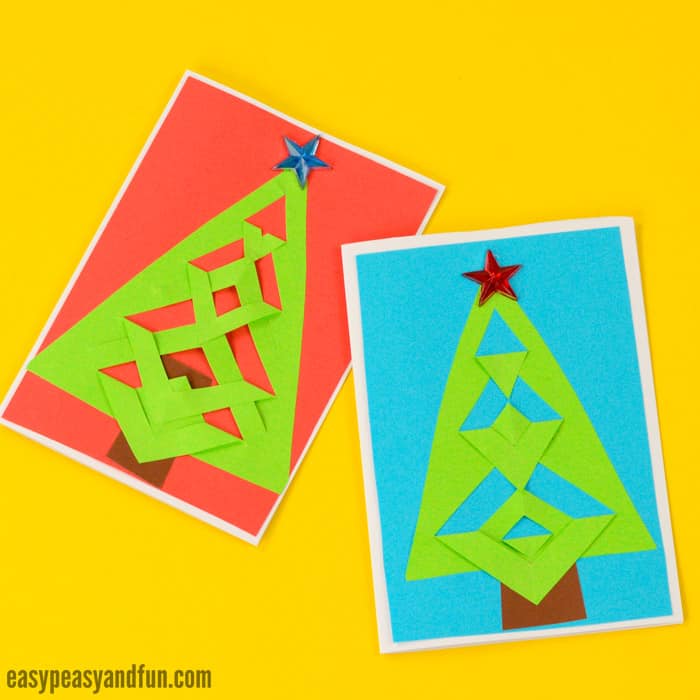 Easy Festive Tree DIY Christmas Card Idea