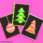 DIY Silhouette Christmas Cards for Kids