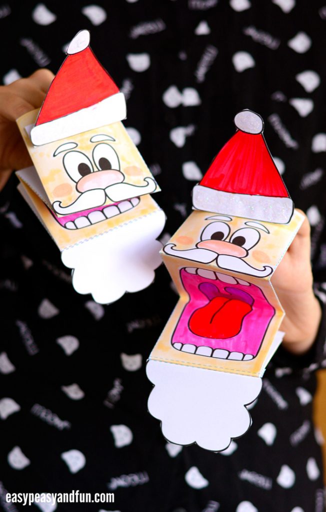 Santa Paper Bag Puppet Printable Get What You Need For Free
