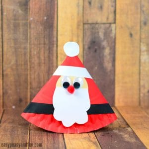 Rocking Paper Plate Santa Craft