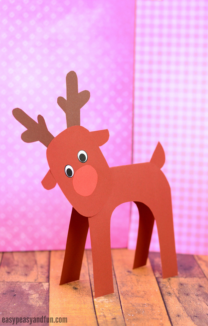 Simple Reindeer Paper Craft for Kids
