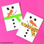 Snowman Christmas Card Craft Kids