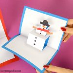 Snowman Pop Up Card Christmas Craft for Kids