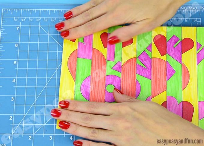 Valentines Day Agamograph Template - Easy Peasy and Fun