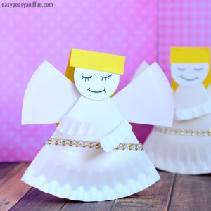 Rocking Paper Plate Angel Craft