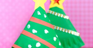 Rocking Paper Plate Christmas Tree Craft Idea