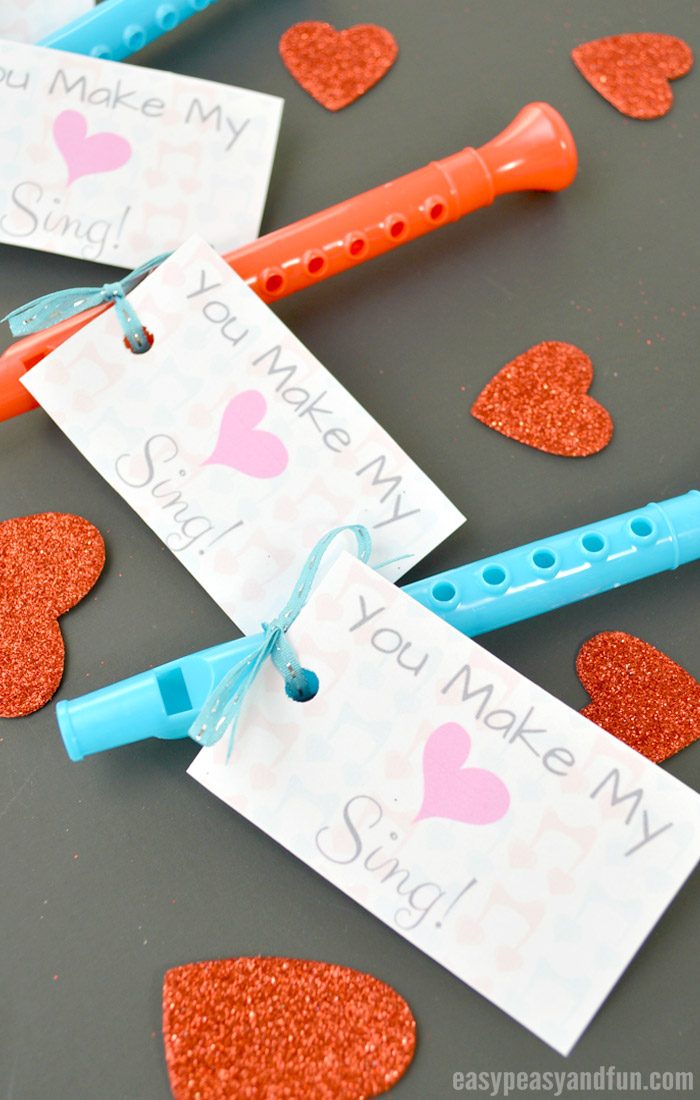 "You Make My Heart Sing" Valentine Day Printable Template