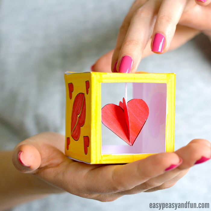 Heart Box Paper Craft Idea