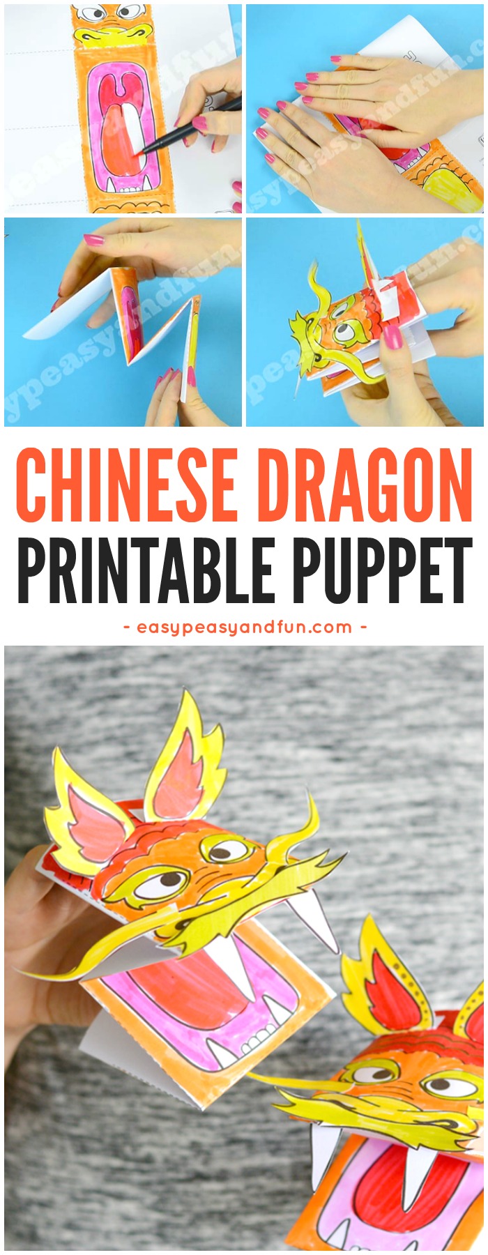 Printable Chinese Dragon Puppet Printable World Holiday