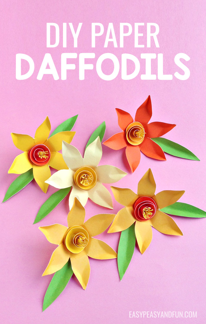 DIY paper daffodils