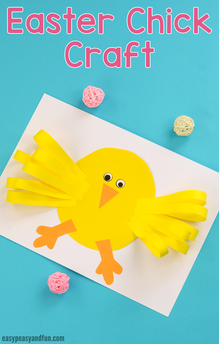 Easter Chick Paper Craft for Kids
