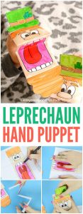 Printable Leprechaun Puppet - St. Patrick's Day Activity - Easy Peasy and Fun