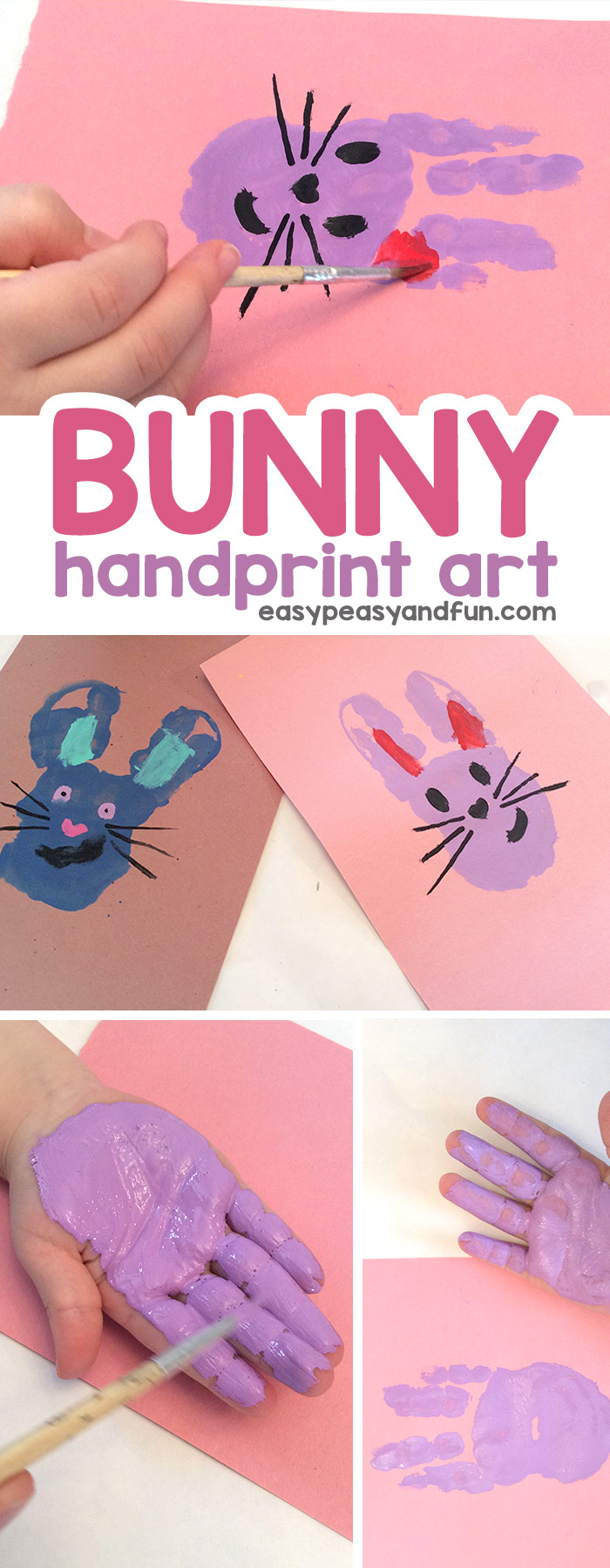 Bunny Handprint Art