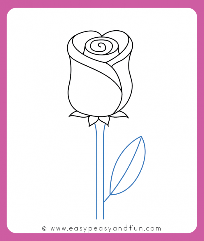 How To Draw A Rose Easy Step By Step For Beginners And Kids Easy Peasy And Fun This rose is the perfect thing to draw for someone you love, or just for fun! how to draw a rose easy step by step