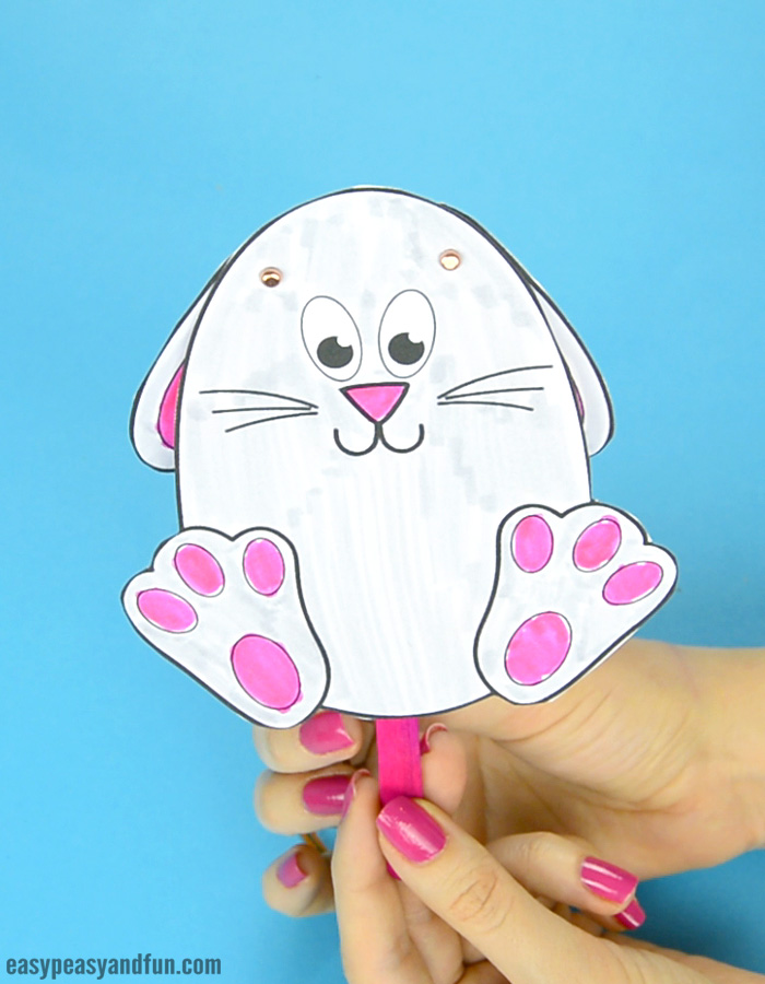 Easter Bunny Puppet Craft