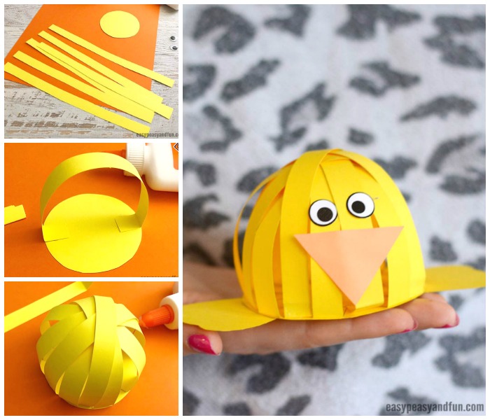 Easter building paper crafts for kids