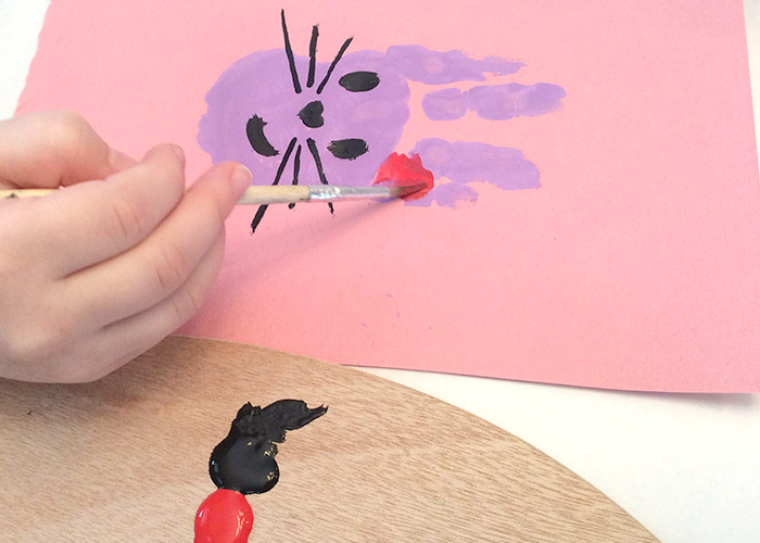 Bunny Handprint Art Easy Peasy And Fun