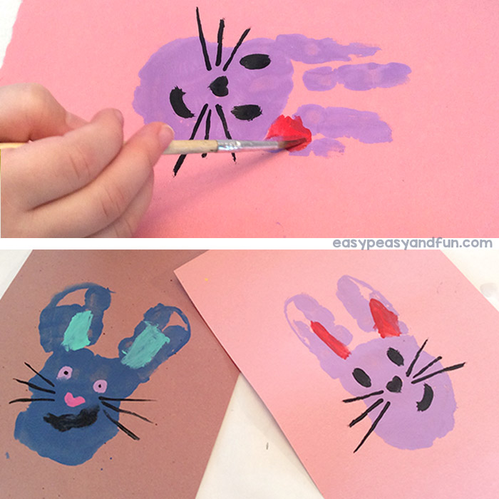 Handprint Rabbit Art