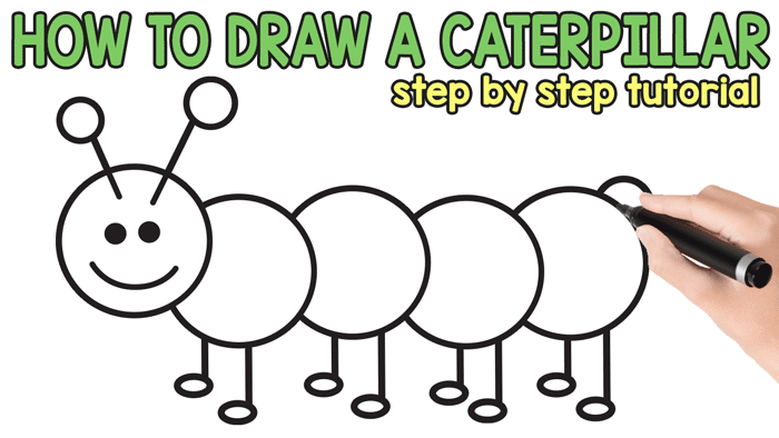 Caterpillar-powered drawing