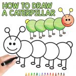 Caterpillar Drawing for Kids