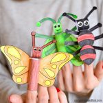 Printable Bugs Finger Puppets Craft