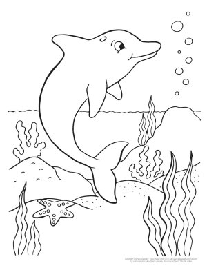 Cute Dolphin Coloring Pages (10 FREE Printables!) - Leap of Faith Crafting