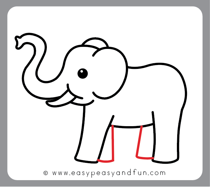 How to Draw a Baby Elephant - Really Easy Drawing Tutorial-saigonsouth.com.vn