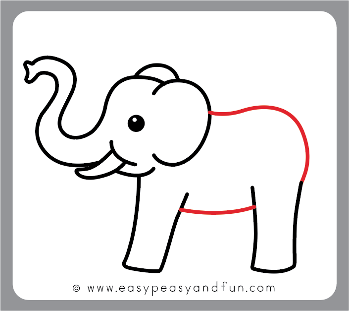 How to Draw an Elephant - Step by Step Elephant Drawing Tutorial - Easy  Peasy and Fun