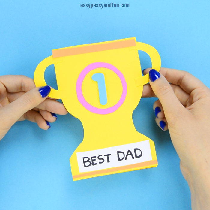 Trophy Card Crafts for Father's Day