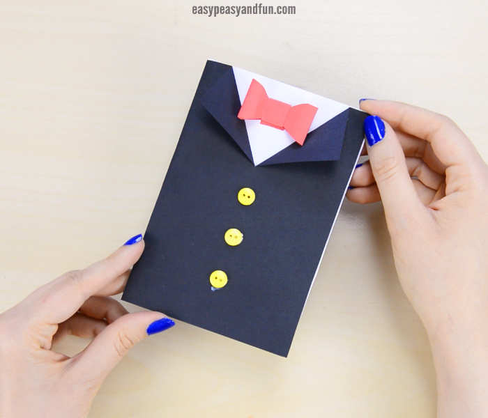 Crafts for kids with tuxedo cards for father's day