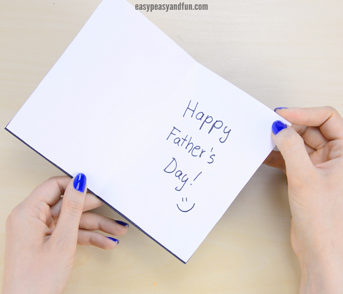 Father's Day Tuxedo Card Paper Craft for Kids