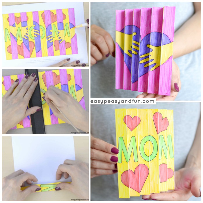 Mother's Day Agamography Template for Kids