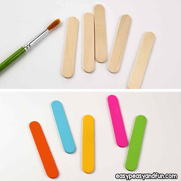 Paint craft sticks