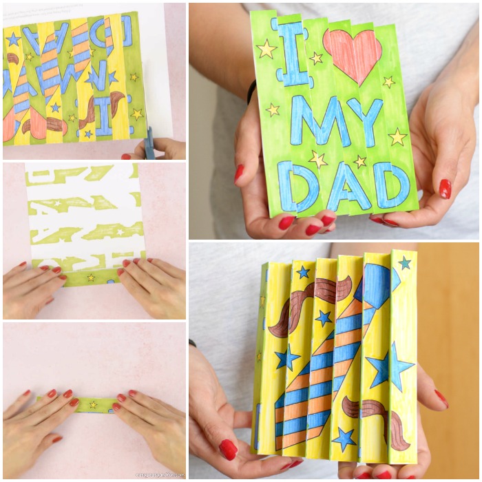 Crafts with agamograph for kids father's day
