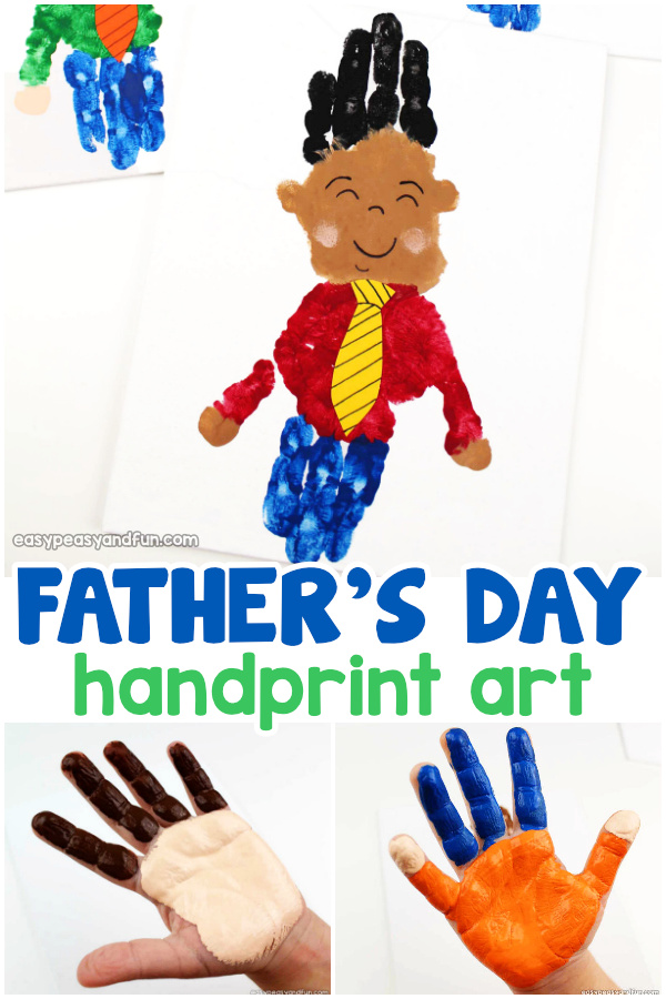 Father's Day Handprint Art Idea for Kids
