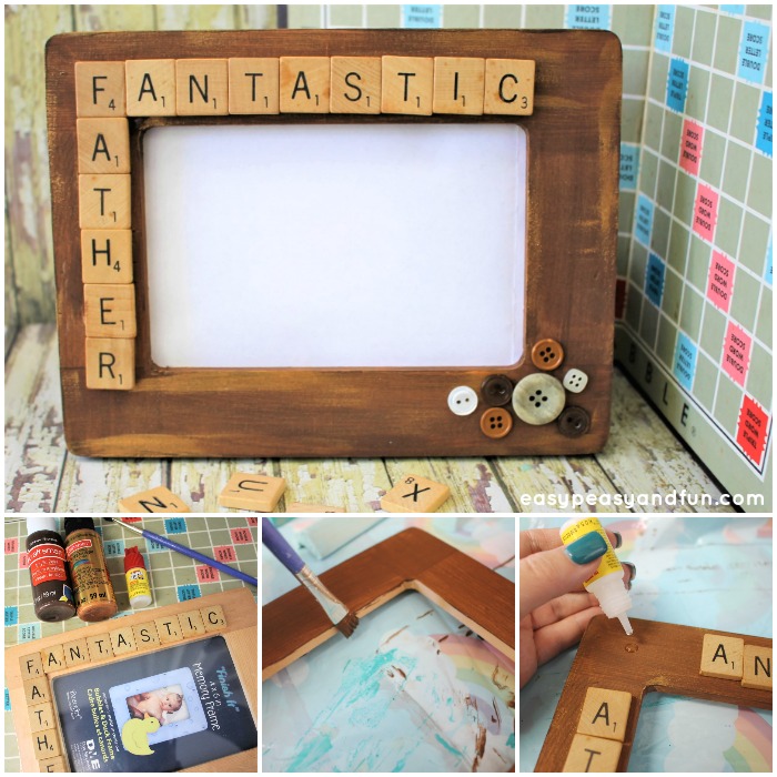 Father's Day Scrabble Tile Frame