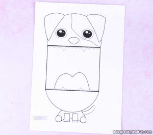 Surprise Big Mouth Dog Printable - Easy Peasy and Fun