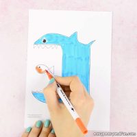 Surprise Big Mouth Shark Printable - Easy Peasy and Fun