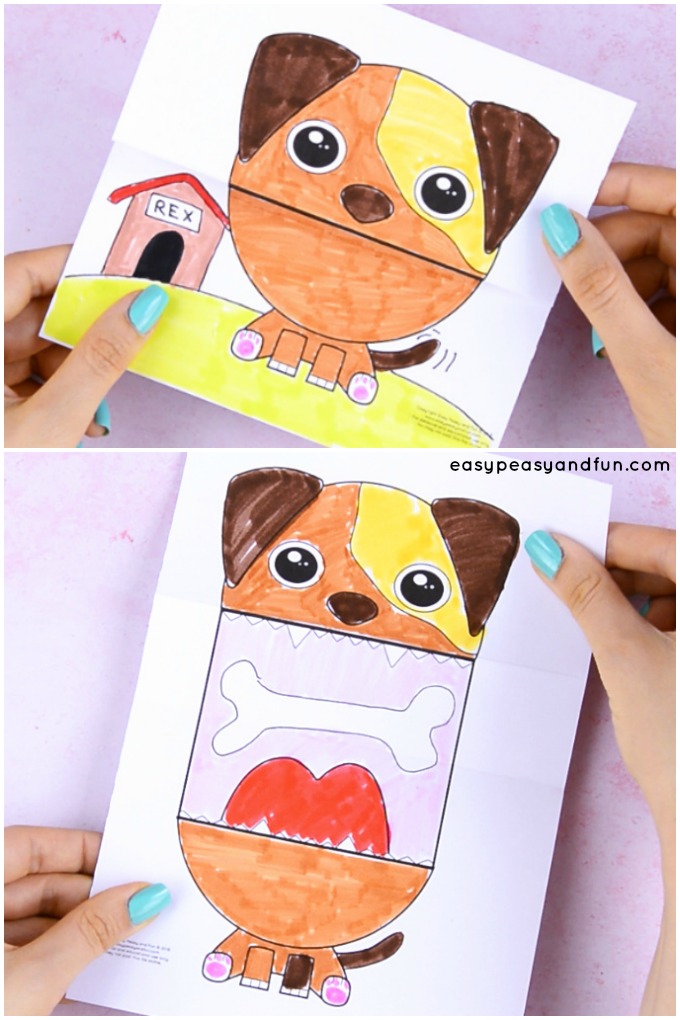 Surprise Big Mouth Dog Printable Craft for Kids