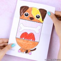 Surprise Big Mouth Dog Printable - Easy Peasy and Fun