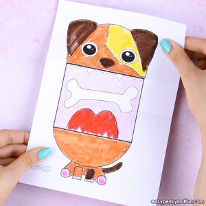 Surprise Big Mouth Dog Printable Template