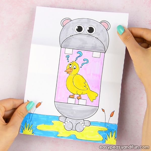 Surprise Big Mouth Hippo Printable