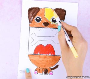 Surprise Big Mouth Dog Printable - Easy Peasy and Fun