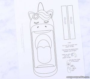 Printable Unicorn Puppet - Easy Peasy and Fun