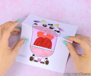Surprise Big Mouth Cow Printable - Easy Peasy and Fun