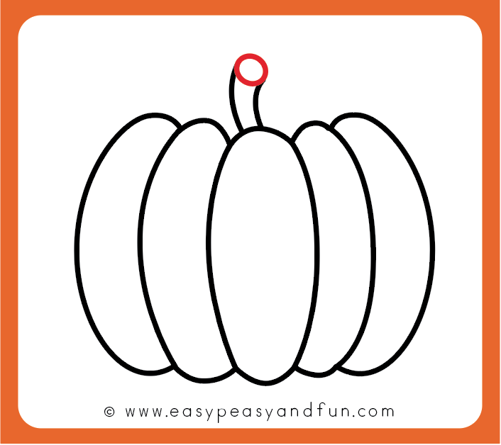 Premium Vector | Printable cute drawing pumpkin for school and kids