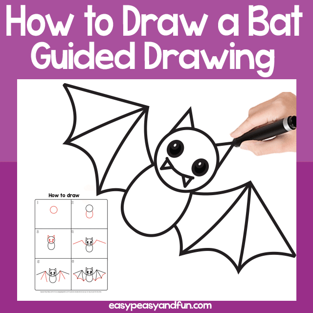 How do you draw a bat?