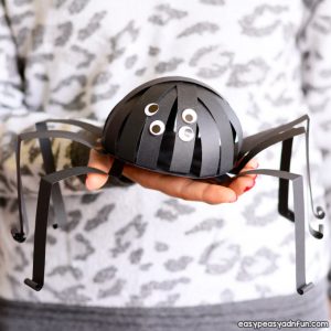 Paper Strips Spider Craft for Kids.