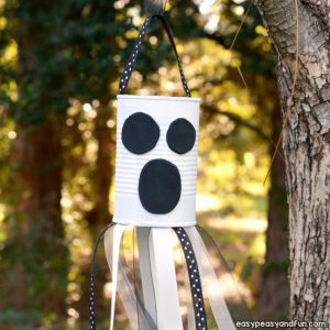 DIY Wind Chime Ghost Craft Idea